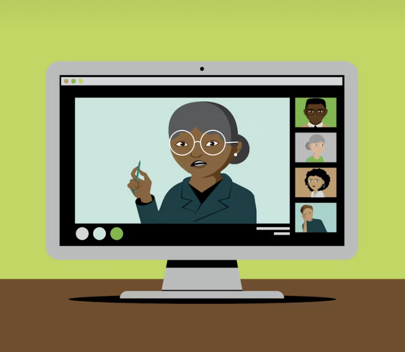 Illustration d’une formation en ligne pour bénévoles d’association dans le cadre du compte d’engagement citoyen